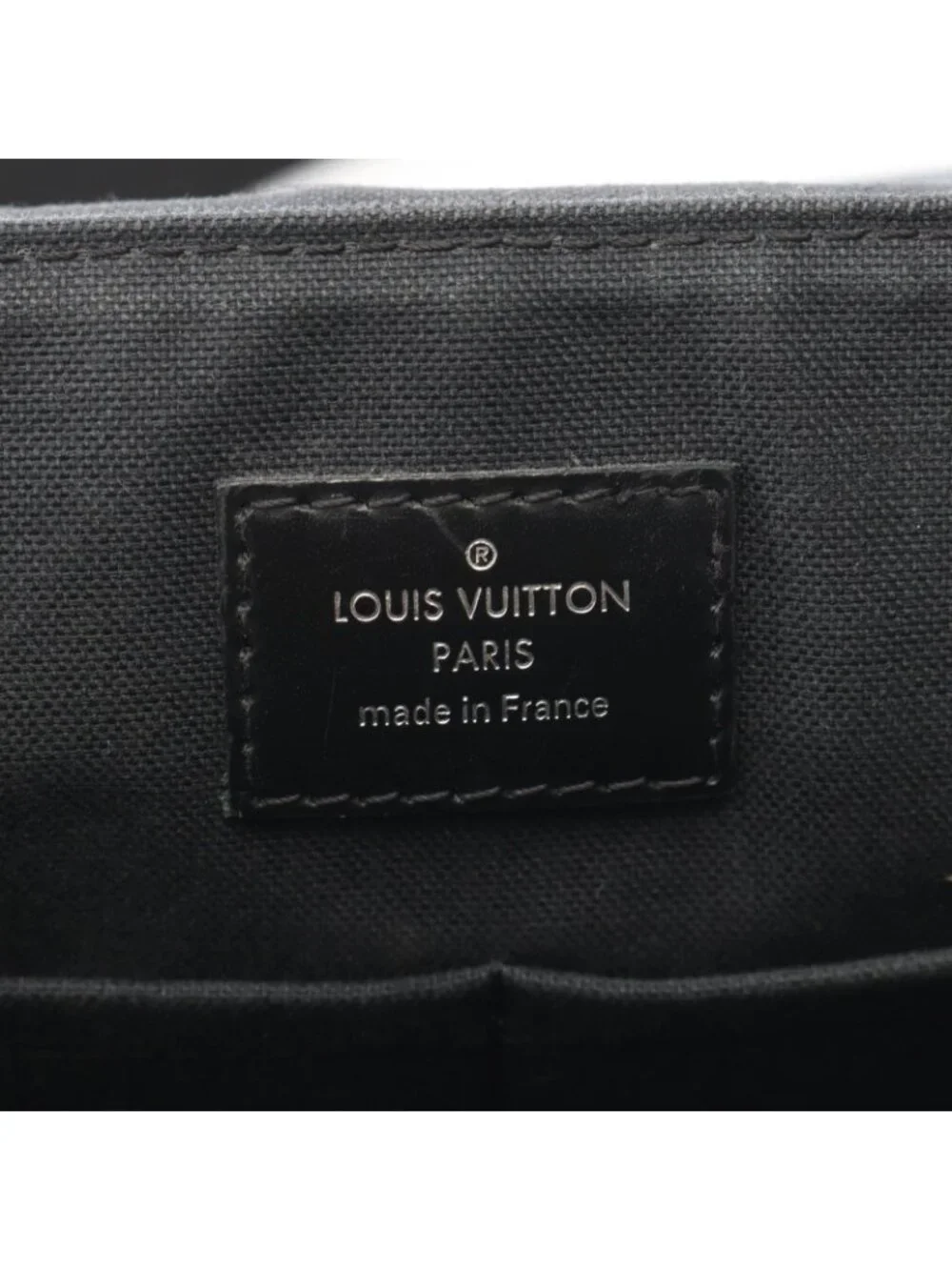 Louis Vuitton Shoulder Bag District PM Damier Graphite Canvas Leather